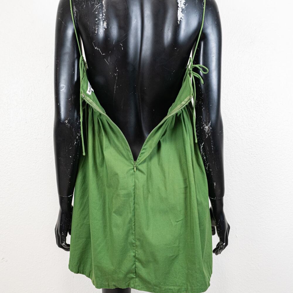Reformation Caterina Babydoll Mini Dress in Green Organic cotton size 4 - Picture 10 of 10